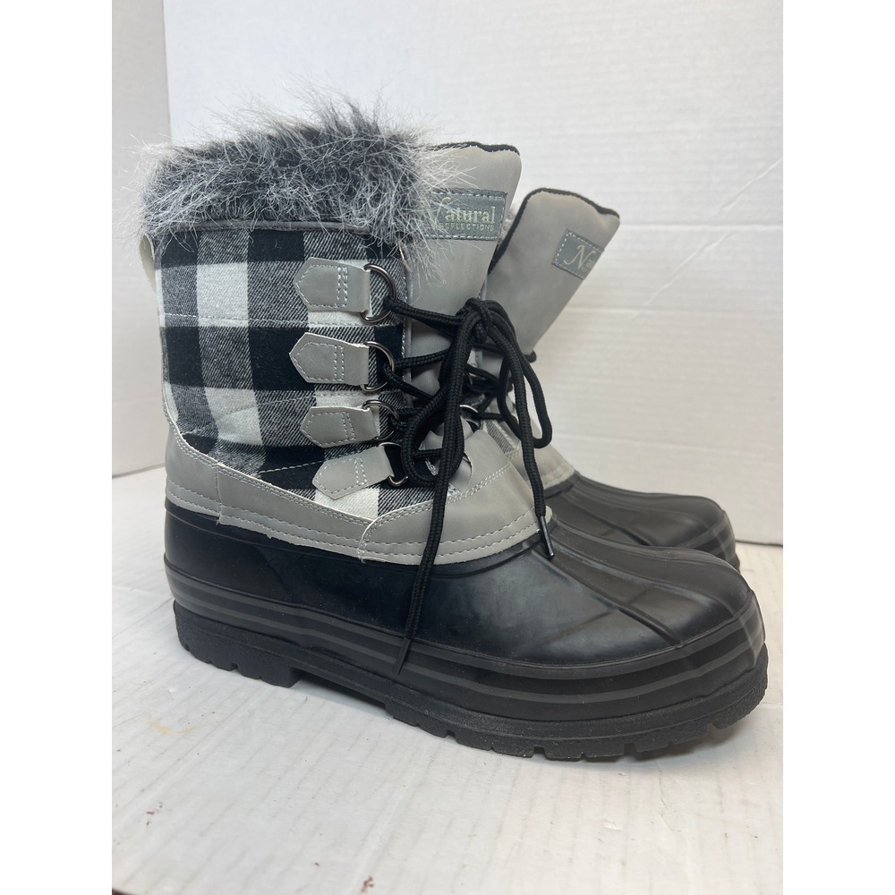 Natural‎ Reflections Womens 10 Thinsulate Buffalo Plaid Cabin Core Lumberjack